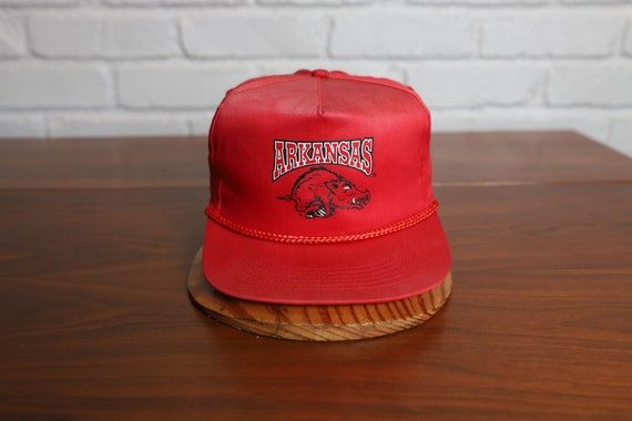 90s university of arkansas razorbacks snapback hat - image 1