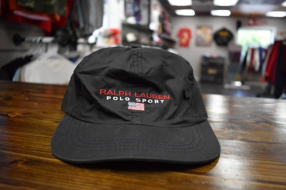 90s ralph lauren polo sport strap back hat