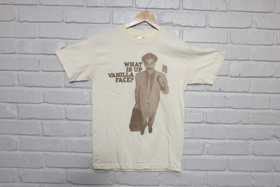 2000s Borat What is up Vanilla Face Promo Tee Shirt Size Small Etsy