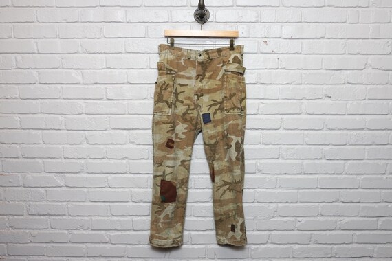 70s reversible camo hunting pants frogskin style … - image 10