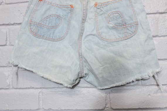 70s faded glory cut off denim shorts size 27 - image 3