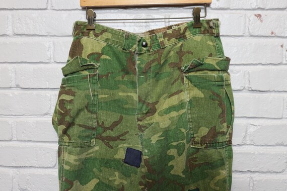 70s reversible camo hunting pants frogskin style … - image 3