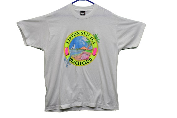 90s lipton beach club tee shirt size xl