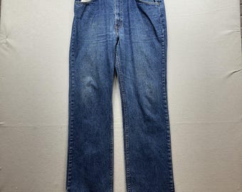 Vintage 80s Levi's 517 Orange Tab Jeans Size 34