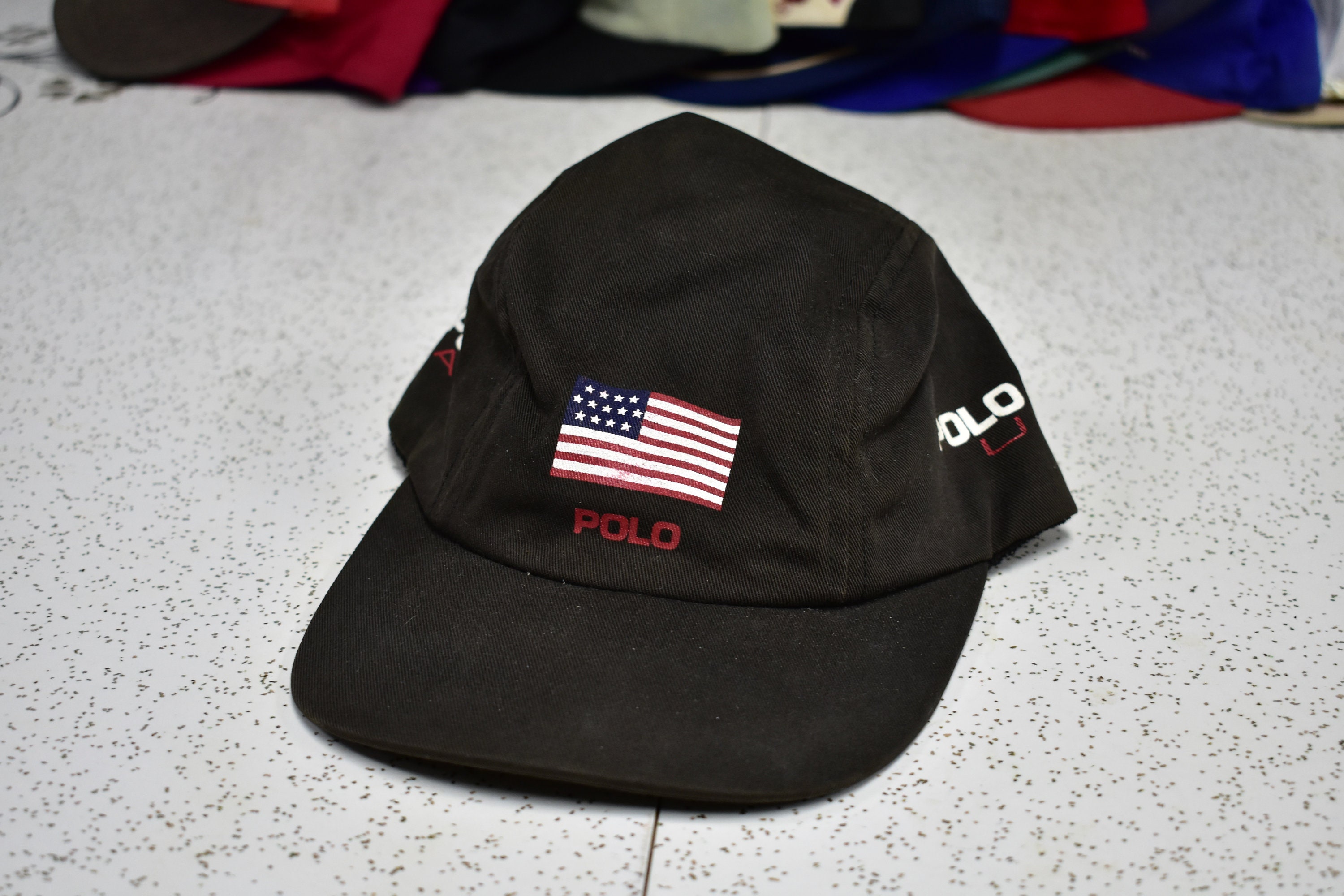超安い 90's POLO SPORT Tracker cap MADE in USA キャップ 帽子 即納/在庫有り POLO 90's SPORT USA in MADE cap Tracker キャップ