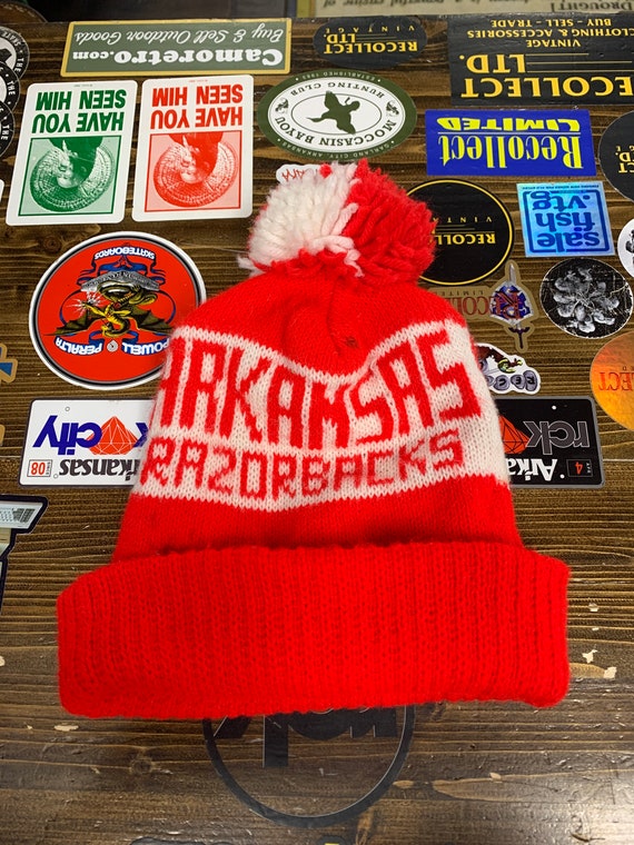 Arkansas Razorbacks Pom Beanie - Etsy