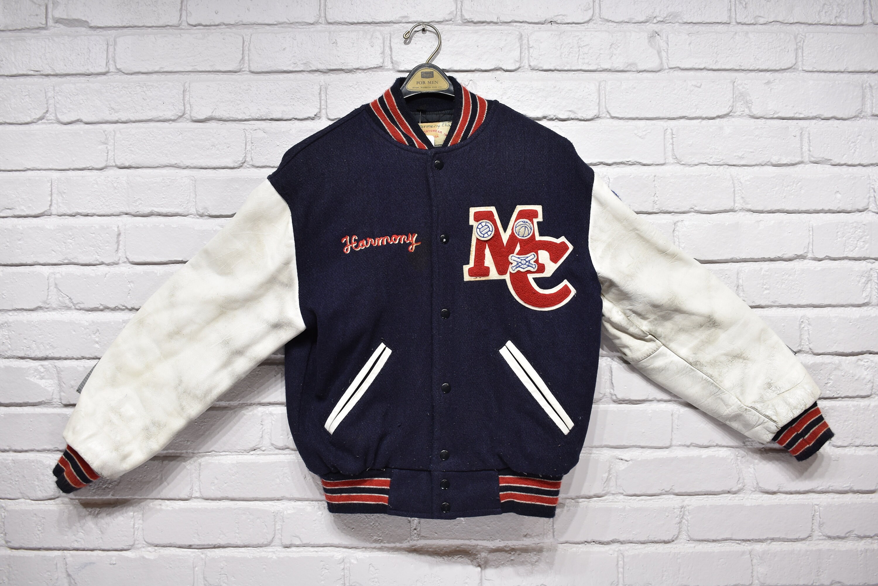 Red Letterman Jacket - Etsy