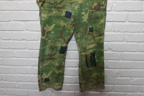 70s reversible camo hunting pants frogskin style … - image 2