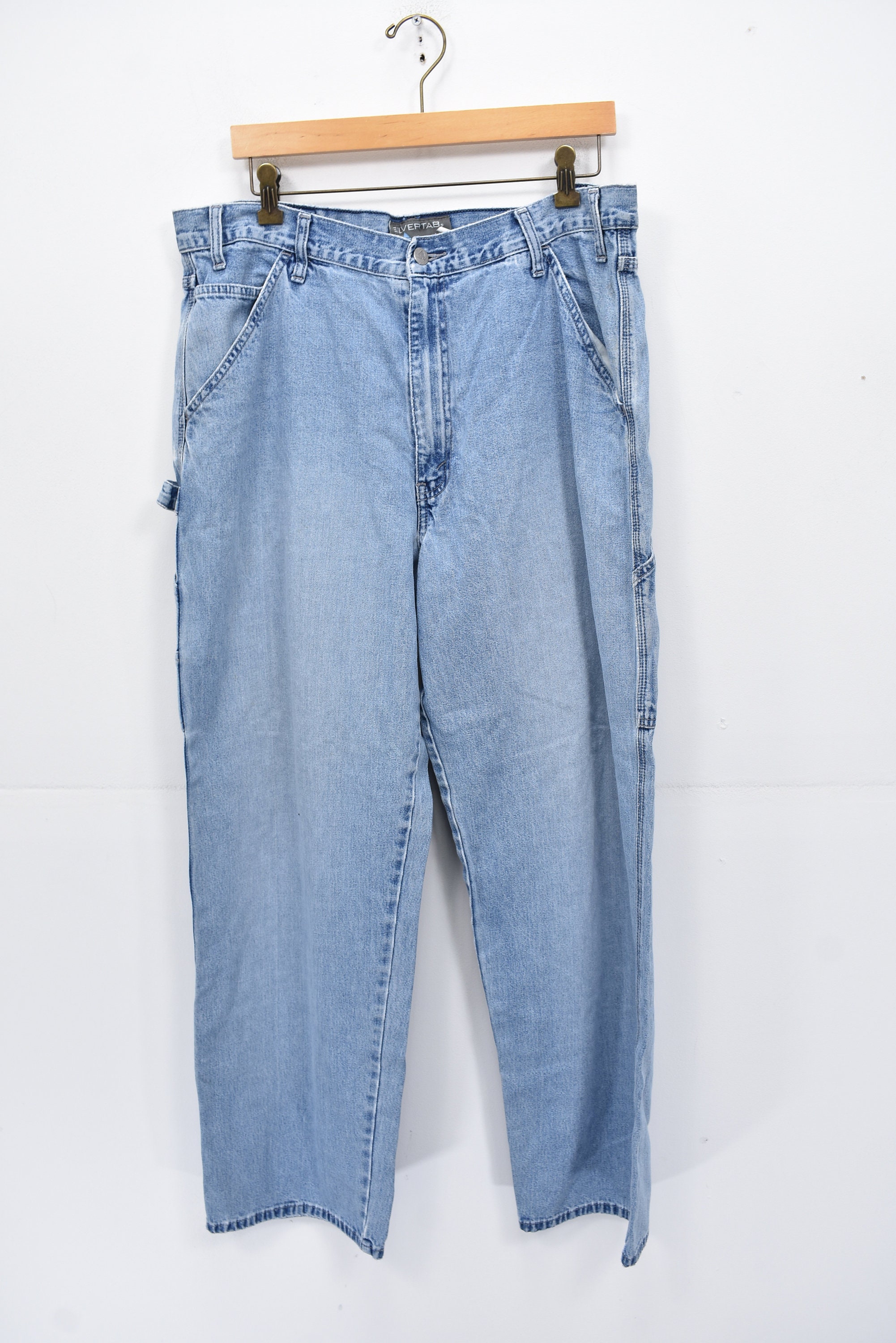 90s Levis Silvertab Light Wash Denim Carpenter Jeans Size - Etsy Finland