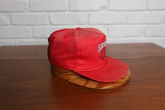 90s university of arkansas razorbacks snapback hat - image 3