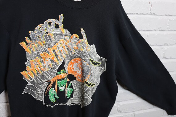 90s happy haunting halloween witch sweatshirt siz… - image 2