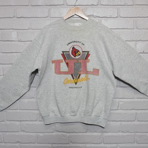 90s University of Louisville Cardinals Sweatshirt Size Large 