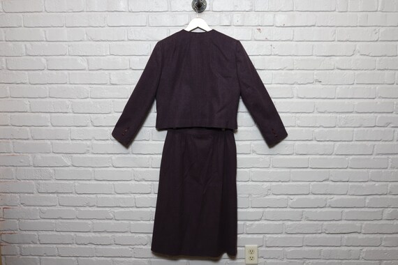 80s pendleton wool jacket and skirt set size 12 - image 7