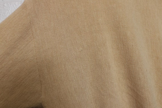 70s tan cardigan sweater size medium - image 6