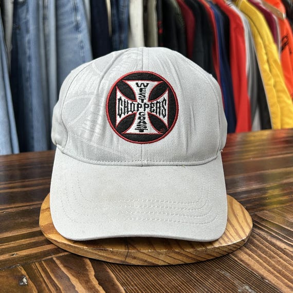 帽子 00s West Coast Choppers cap spider web Vintage West Coast Choppers 2000s Y2K Flex Fit Hat - Etsy