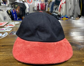 90s Marlboro Blank Suede Brim Strapback Hat