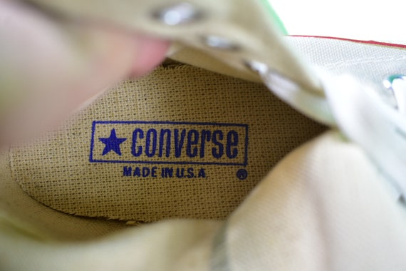 vintage 80s converse chuck taylor size 2.5 made i… - image 5