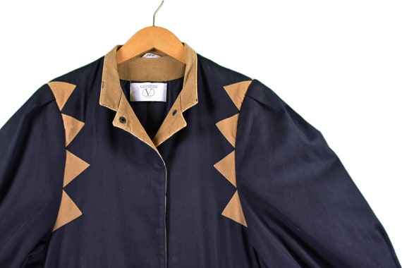 vintage 80s valentino rain coat size 14 rare desig