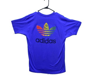 Adidas Rainbow Shirt - Etsy