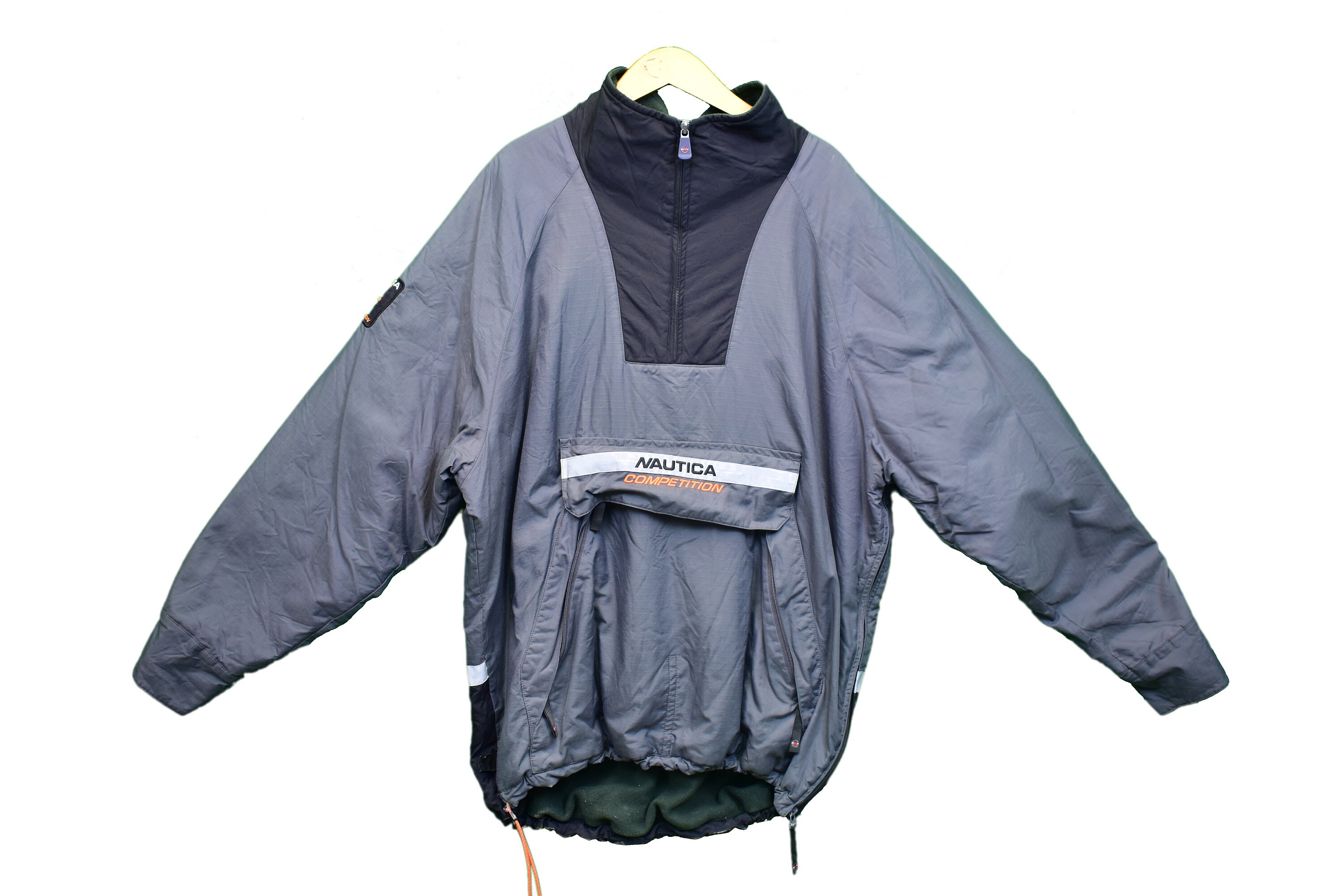 Vintage Nautica Competition Half Zip Lined Elevation 8000 Jacket 