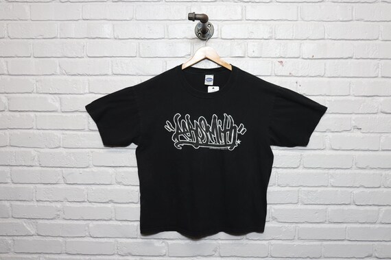 2000s aerosmith graffiti logo tee shirt size xl - image 1