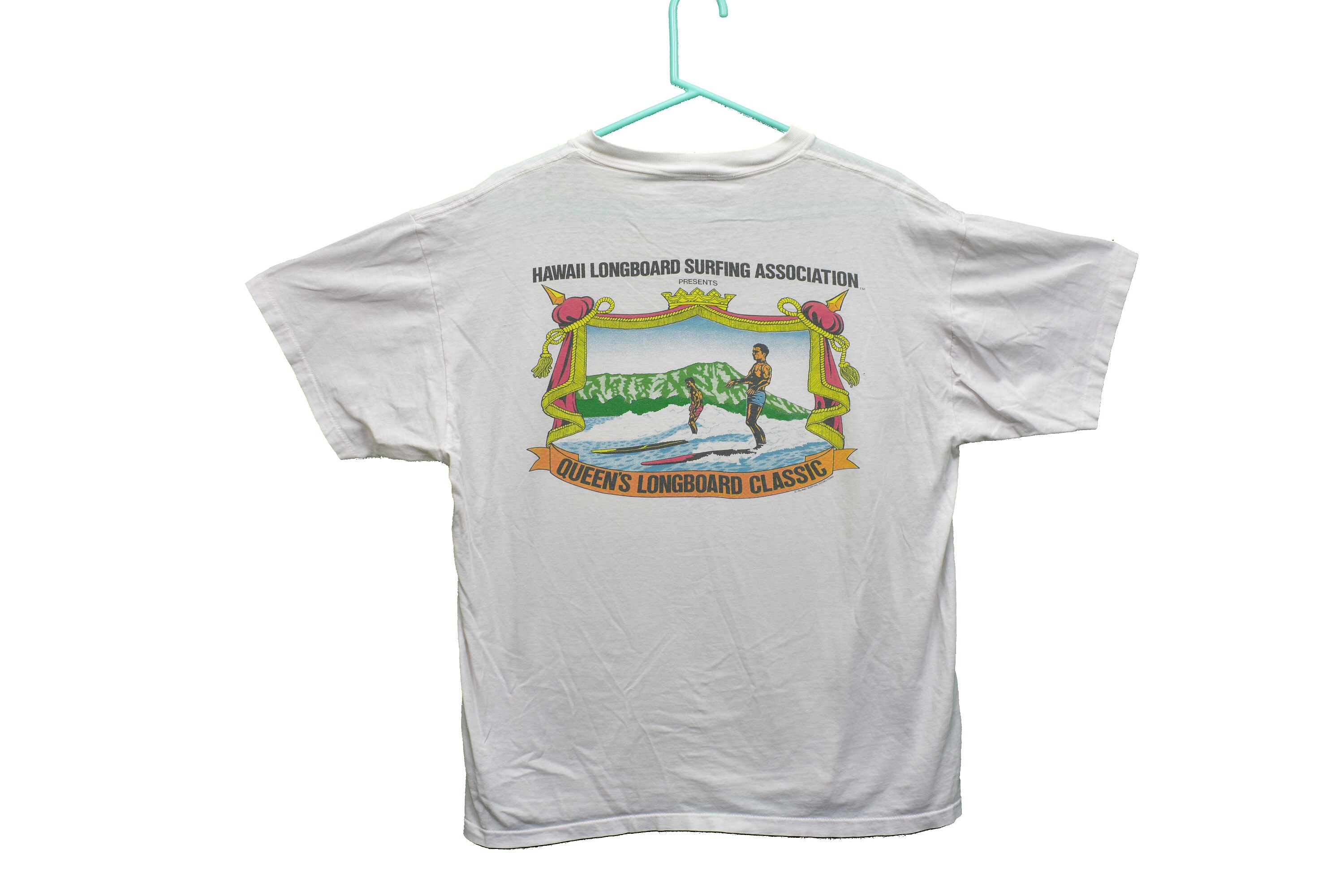 90s hawaii longboard surfing association tee shirt size xl Etsy