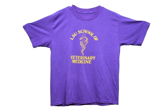 90s LSU school of veterinary medicine tee shirt si