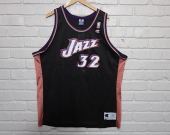 Vintage Karl Malone Utah Jazz Jersey Size 52 2XL champion