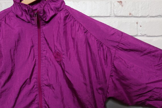 90s reebok sport purple windbreaker jacket size m… - image 2