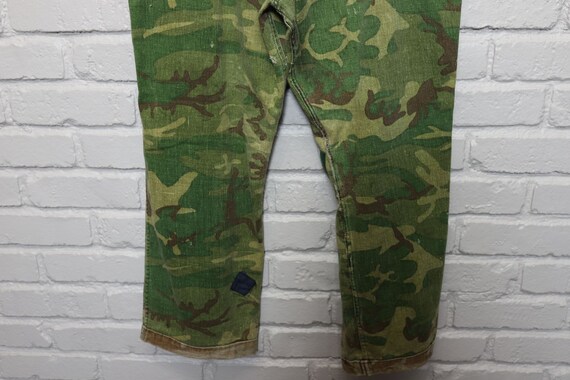 70s reversible camo hunting pants frogskin style … - image 9