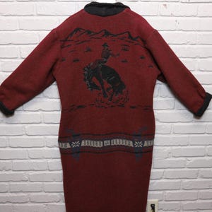 90s Vintage Wooded River Western Cowboy Robe Jacket Size Large - Etsy