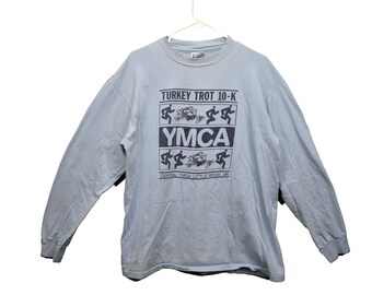 80s Vintage Athlete/'s Foot Music City Run T-Shirt Nashville YMCA