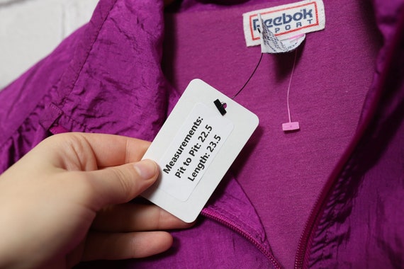90s reebok sport purple windbreaker jacket size m… - image 4