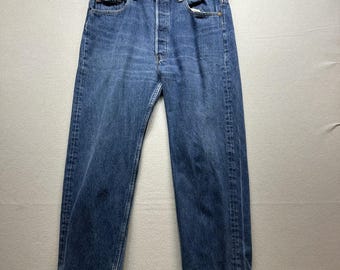 Vintage 90s Levi's 501 Made In USA Button Fly Jeans Size 36