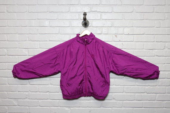 90s reebok sport purple windbreaker jacket size m… - image 1