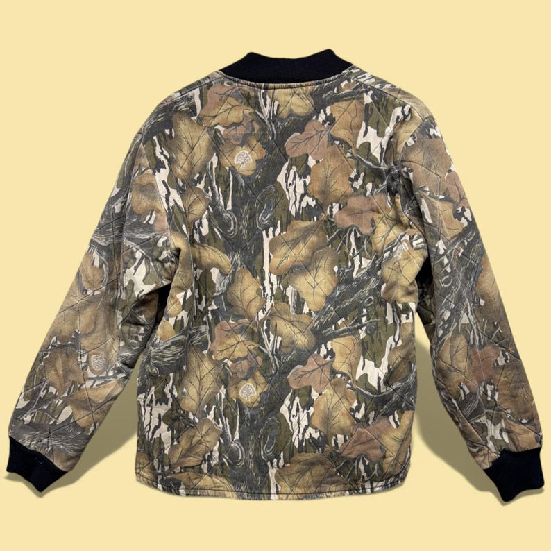 Vintage Mossy Oak Fall Foliage 90s Camo Jacket Broken Zipper Size Small image 4