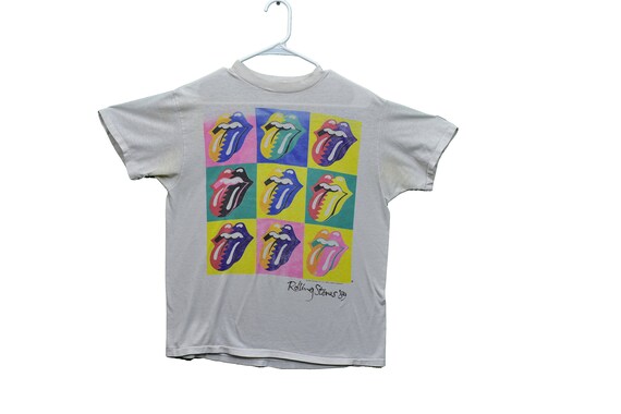 80s rolling stones steel wheels tour tee shirt war