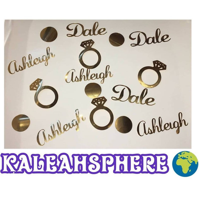 Wedding Confetti, Name Confetti, Custom Name Confetti, Confetti