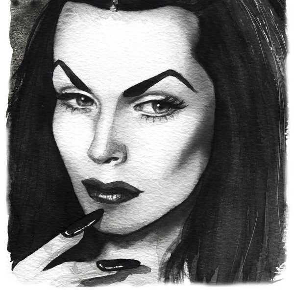Musas Oscuras - Vampira (Maila Nurmi) - Impresión de arte