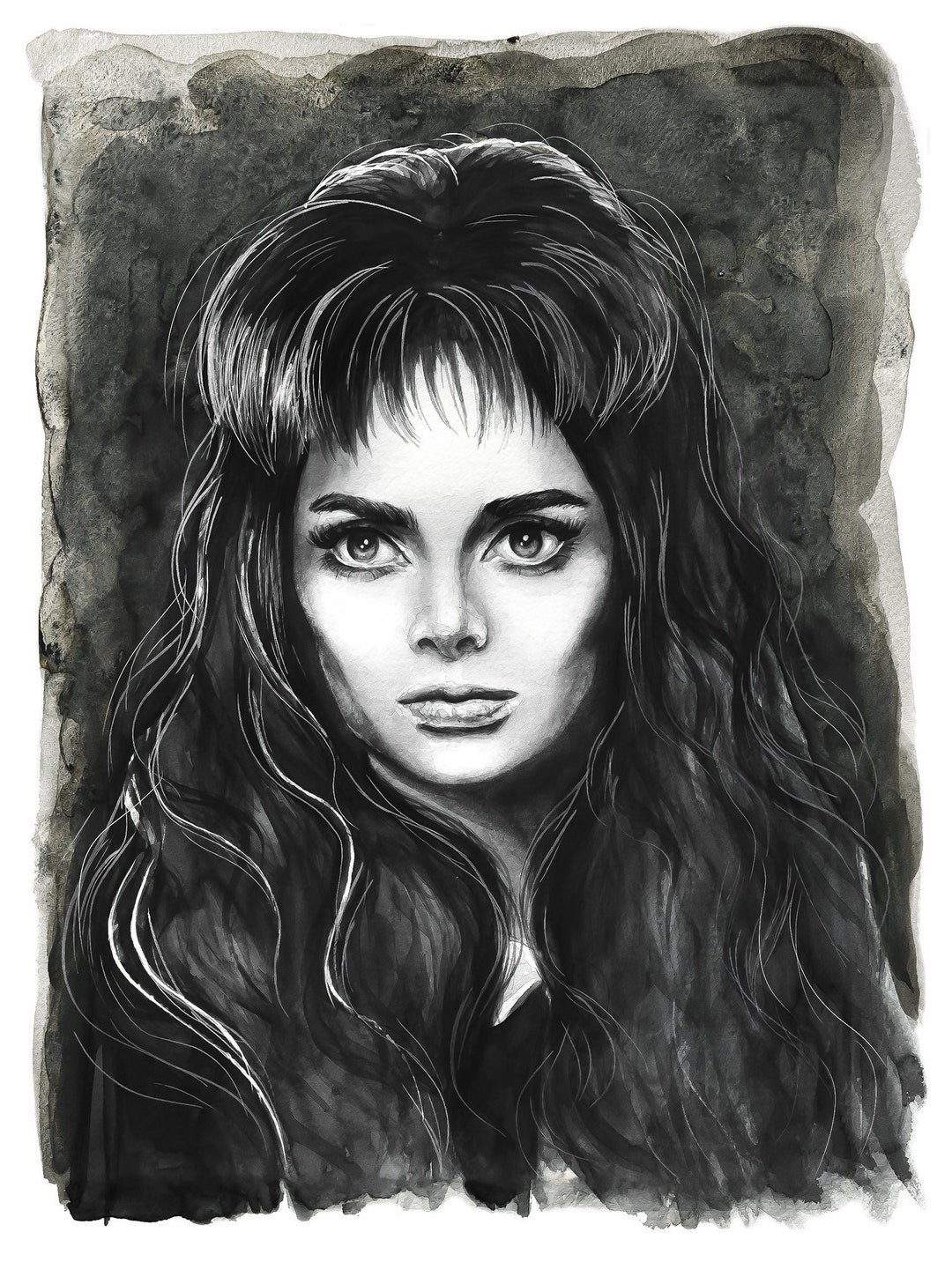 Barbara Steele Portrait Art Print Etsy