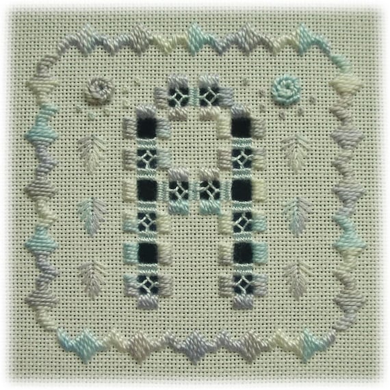 Hardanger Embroidery ABC Complete Alphabet Etsy
