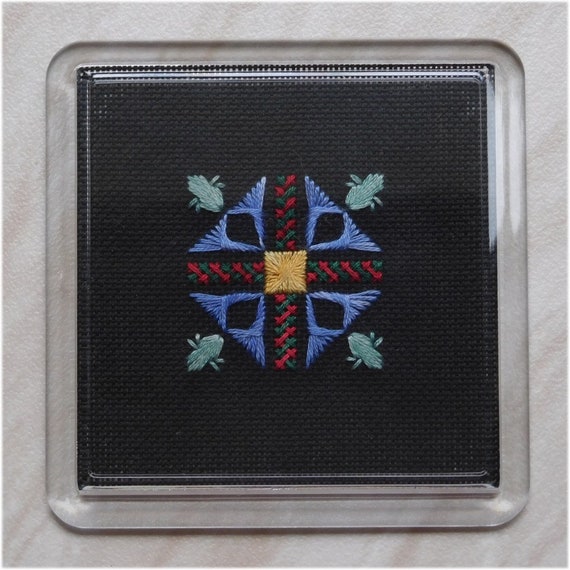 Acrylic coasters for embroidery insert