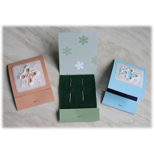 Hardanger needle book kit, set of three, Hardanger course for beginners