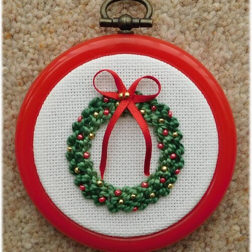 Cross Stitch Christmas Decoration Kit DIY Ornament Kit Etsy