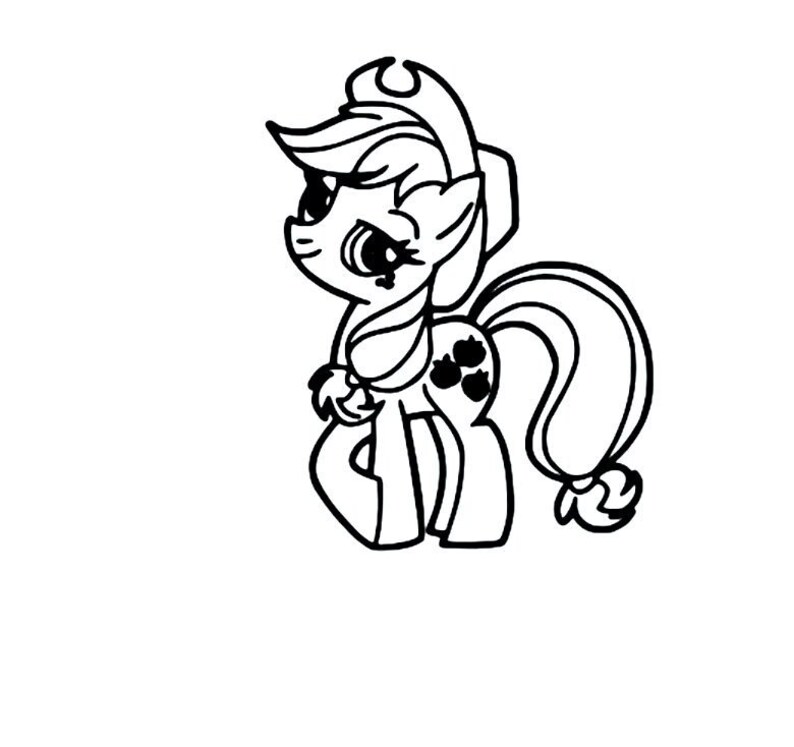 my little pony mlp applejack vinyl decal sticker | etsy