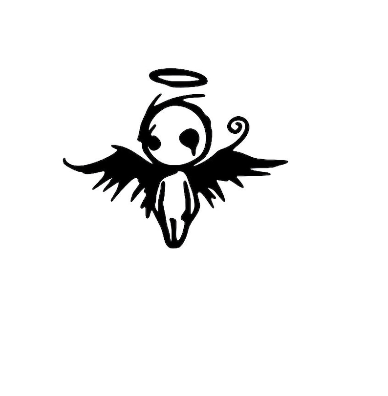 Goth Angel vinyl sticker decal
