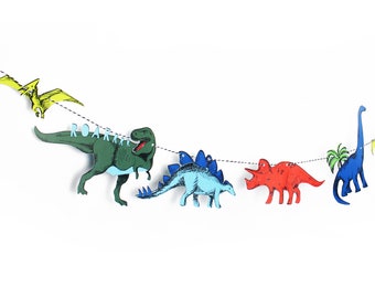 Dinosaur - Garland | Dinosaur Party | Dinosaur Decoration | Dinosaur Wall Decor | Dinosaur Room Decor | Dinosaur Garland | Roar