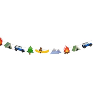 Adventure - Garland | Camping Themed Party Decor | Outdoor Party Bunting