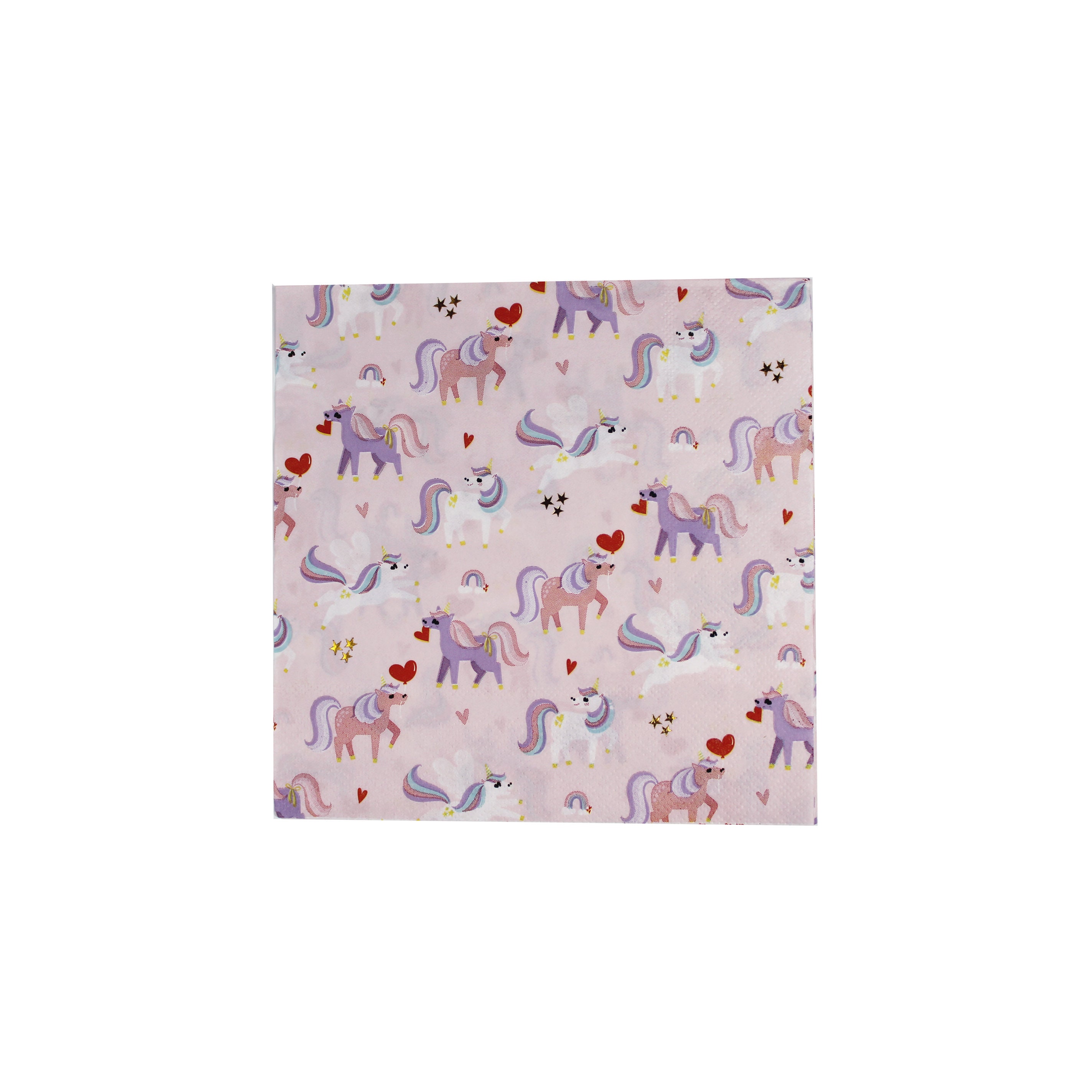Love is Magical Unicorn Napkins 24 ct Unicorn Birthday Party Supplies Unicorn Valentines Day Party for Kids