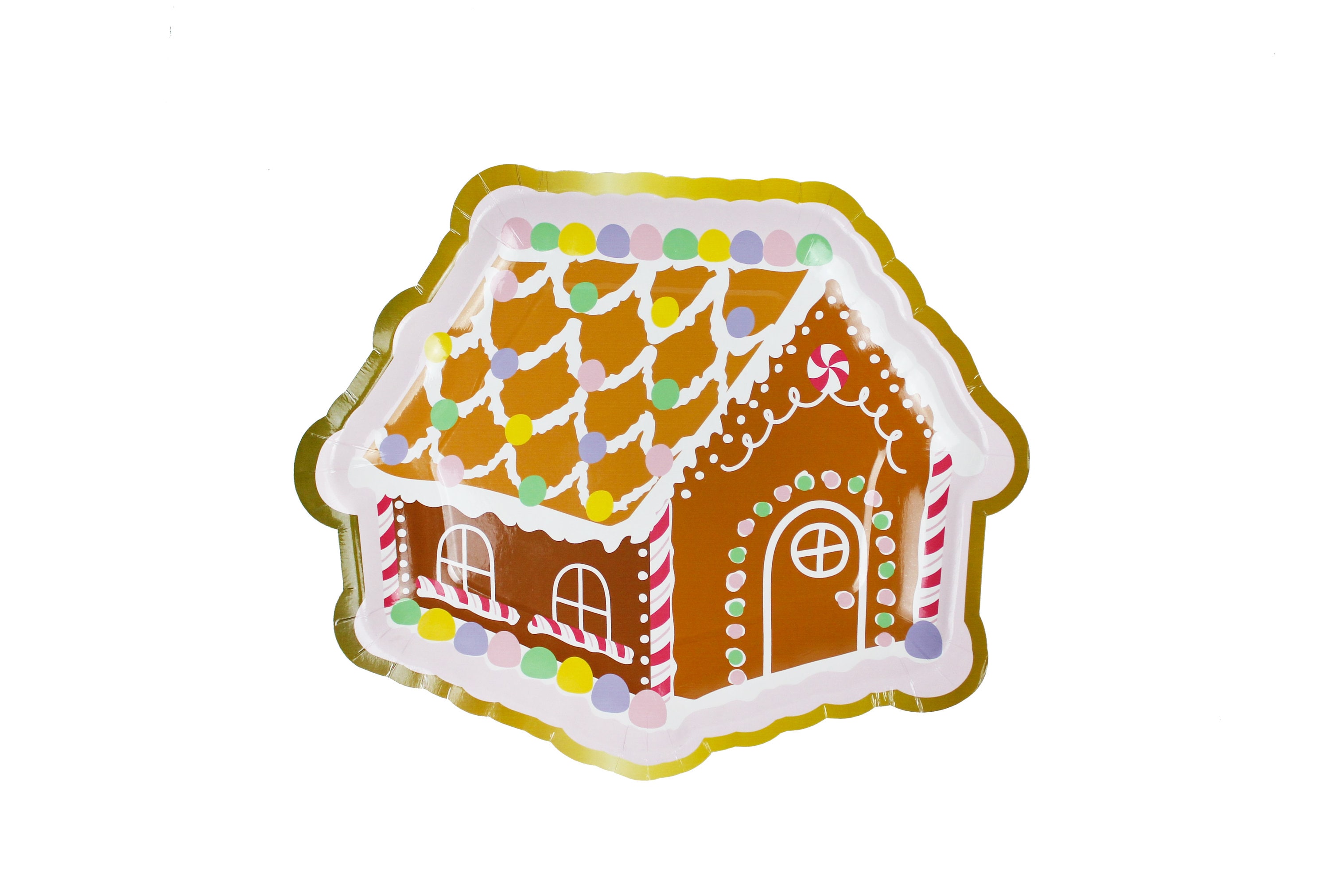 Pink Gingerbread House Paper Cups 12ct